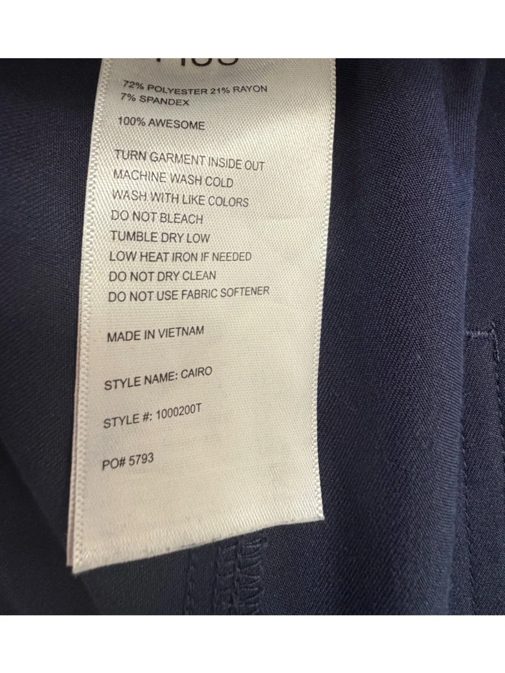 Figs Cairo Straight-Leg Navy Men Scrub Pant™ (Size XL/T)
